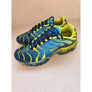Nike Air Max Plus Tn Se Kids Running Shoes Blue Yellow Size 7Y CT0962 401